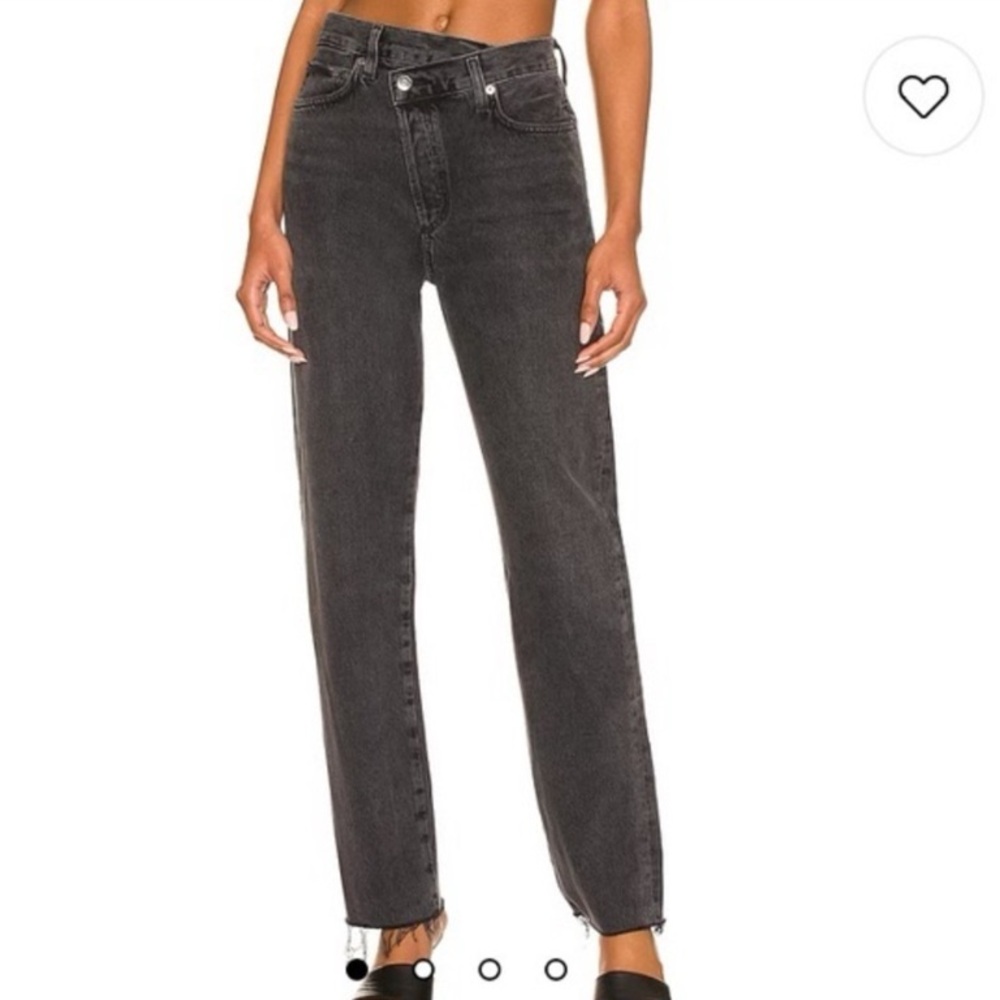 Agolde Criss Cross Straight Jeans